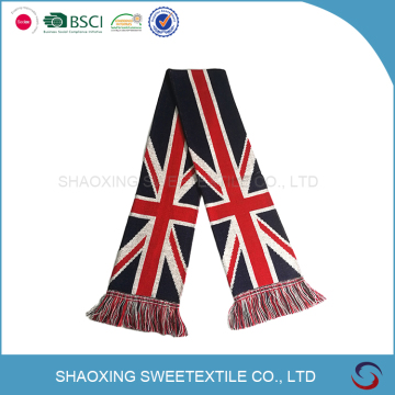 Hot Selling Promotional Advertising Jacquard Fan Scarf