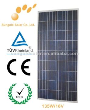 importing solar panel 135W with monocrystaline sillicon