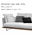 Sự kết hợp sofa ngoài trời sân trong ban công hiện đại