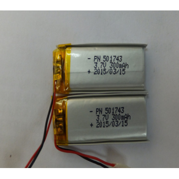 Batería recargable de Li Poly 3.7V 300mAh (LP1x4T5)