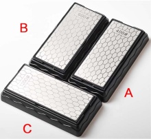 Double-Side Sharpener Diamond Whetstone Knife Sharpening Stone