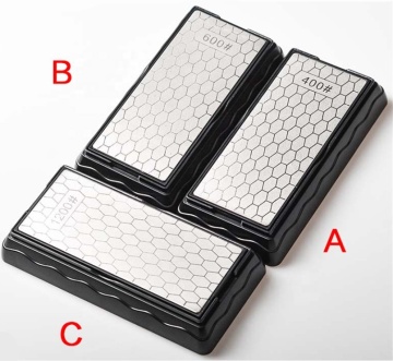 Double-Side Sharpener Diamond Whetstone Knife Sharpening Stone