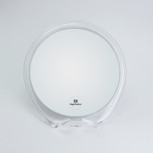 Anti-fog suction cup shower mirror