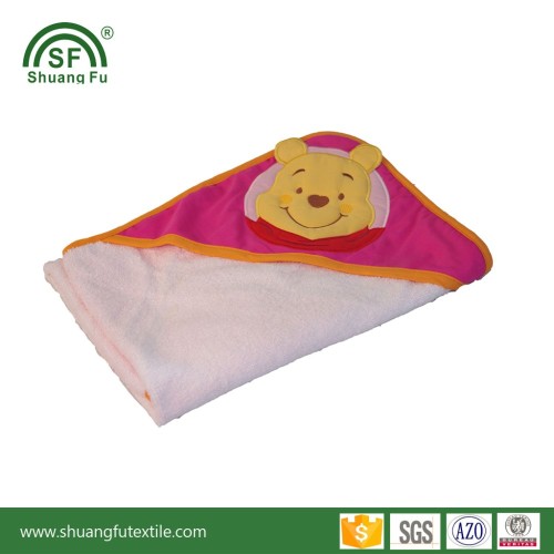 Wholesale logo embroidery 100% bamboo organic kids baby hooded towel