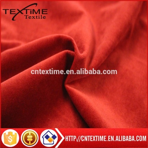 100% polyester fabric plain dye velvet fabric for garment