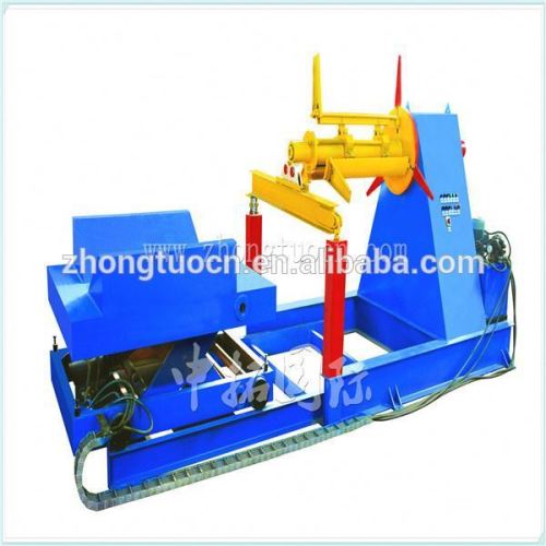 5Tx1250mm Steel coil hydraulic decoiler with coil car