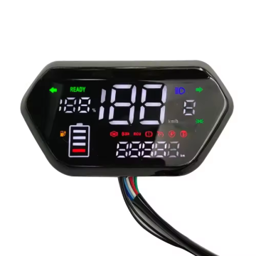 LVCO 48V/60V Motorcycle Odometer Electric LCD Display Tachometer Speedometer