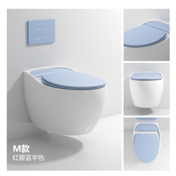 bathroom ceramic wall hung toilet with tank