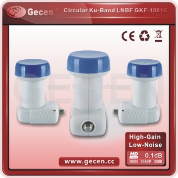 Gecen Ku-Band Dual Polarity Circular Single LNBF GKF-1801C