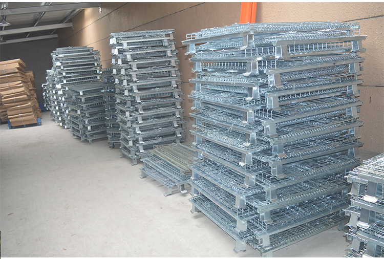 Diya Warehouse Galvanized Butterfly Folding Customized storage cage For Stock