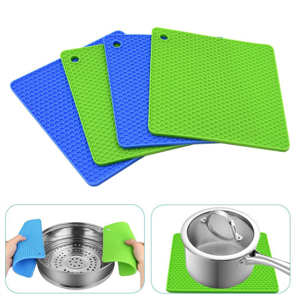 Square silicone pot holder (2)