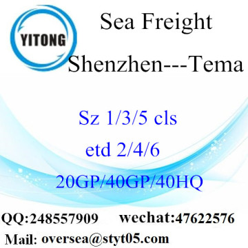 Shenzhen Port Sea Freight Shipping To Tema