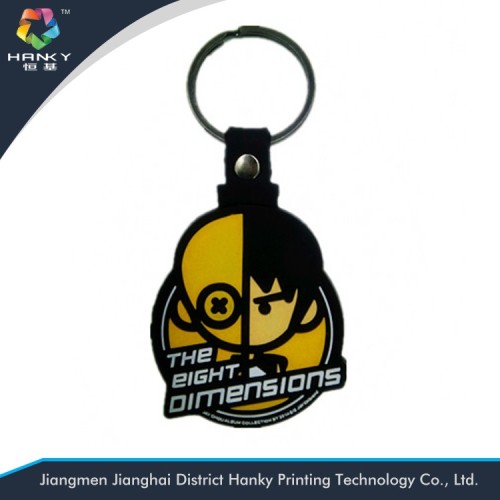 New 1PC Fashion man Cute Version Silicone Rubber Key Chain OW Key Ring Pendant Keychain Gift