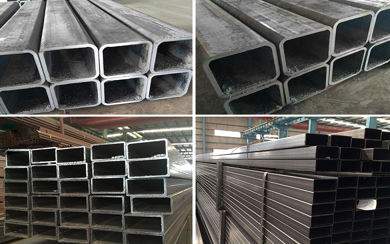 Black Seamless Square Steel Pipes Rectangular Steel Tube