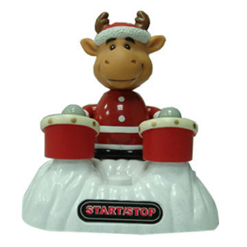 USB Drumming Moose-shaped Light, Simply Plug-and-play