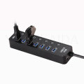 7 ports usb 3.0 hub met schakelaar