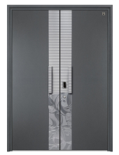 Modern Designed Exterior Aluminum Armored Door High Security