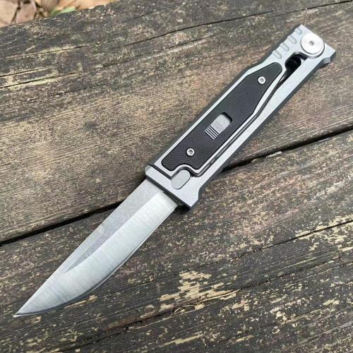 Compact D2 Steel Utility Knife - CNC Crafted Handle with G10 Grip for Outdoor, EDC, and Tactical Use