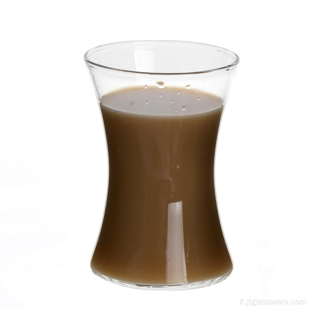 tazza di vetro per bere acqua da tè senza piombo a buon mercato