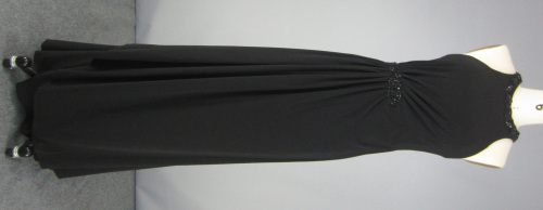 Chiffon Halter Dress Black Red Carpet Dress