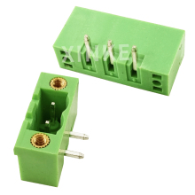 90 degree right angle pin header with screw PCB male terminal block