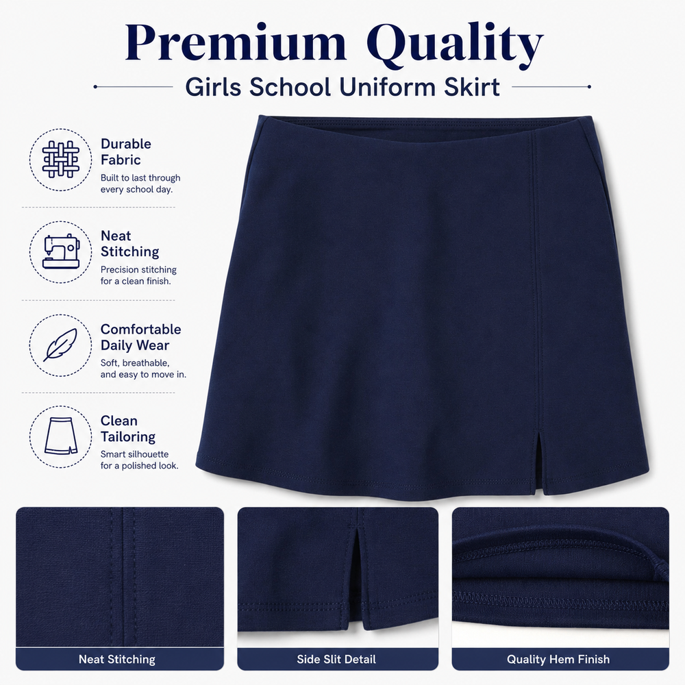 Усиленная хлопковая антибактериальная женская школьная форма Reinforced Cotton Anti-Bacterial Women School Uniform