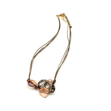 Healthy Braided String Necklace with Crystals