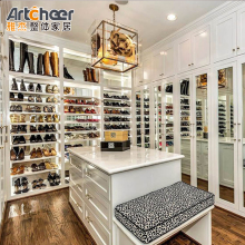 Modern Villa Shoes Rack Display Cabinet with Veneer Finish