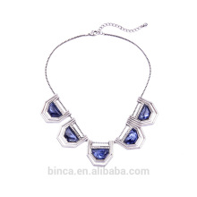 Stock Fashion Vintage resin statement necklaces alloy Choker necklaces XL1928