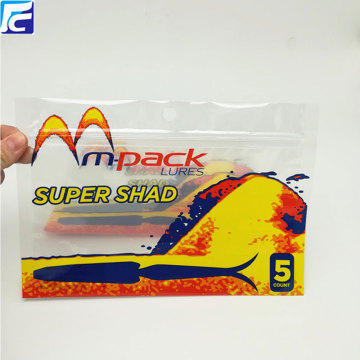 Zipper soft plastic lures bait packaging fishing bag