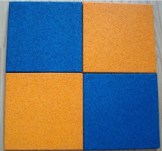 Wearing-Resistant Plarground Indoor Colorful Rubber Tiles