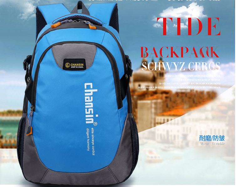 Wear resistant Sport  leisure Laptop backpack Wrinkle prevention with high quality