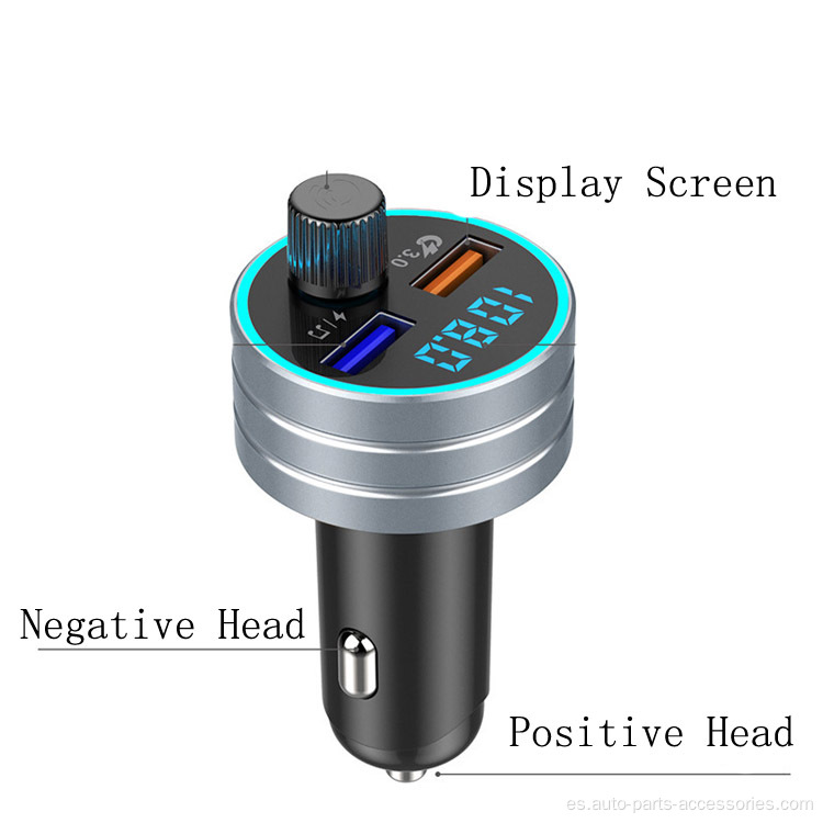 Diseño de 2 puertos CAR de teléfono de cargador inalámbrico USB