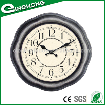 Plstic decorative vintage wall clock