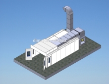 DML electric painting booths heating car spray painting chamber
