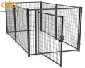 Galvanized Chain Link Dog Kennels com telhado