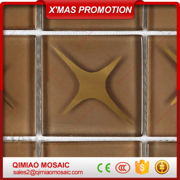 Gold Color Glass Wall For Sale Sidewalks Mosaic Tiles