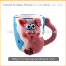 Hand-Painted Animal Cute Ceramic Pig Cup