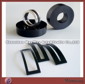 Acrylic/PMMA black elegant ring type ring/finger ring holder/stand