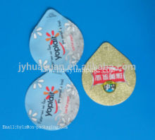 aluminum foil lid for yoghurt plastic cup
