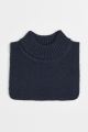 Ribbed Turtleneck Collar in Soft Knit for Baby