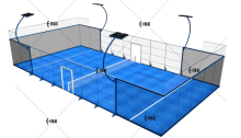 Enlio Chinese Paddle Tennis Court Super Panoramic
