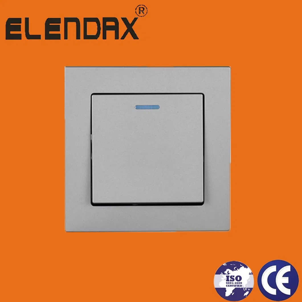 Elendax Настенный выключатель электрического освещения с одной кнопкой для дома 10А