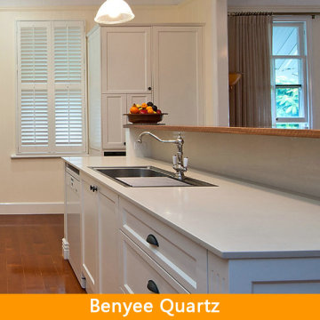 Engineered quartz stone, white quartz vanity top