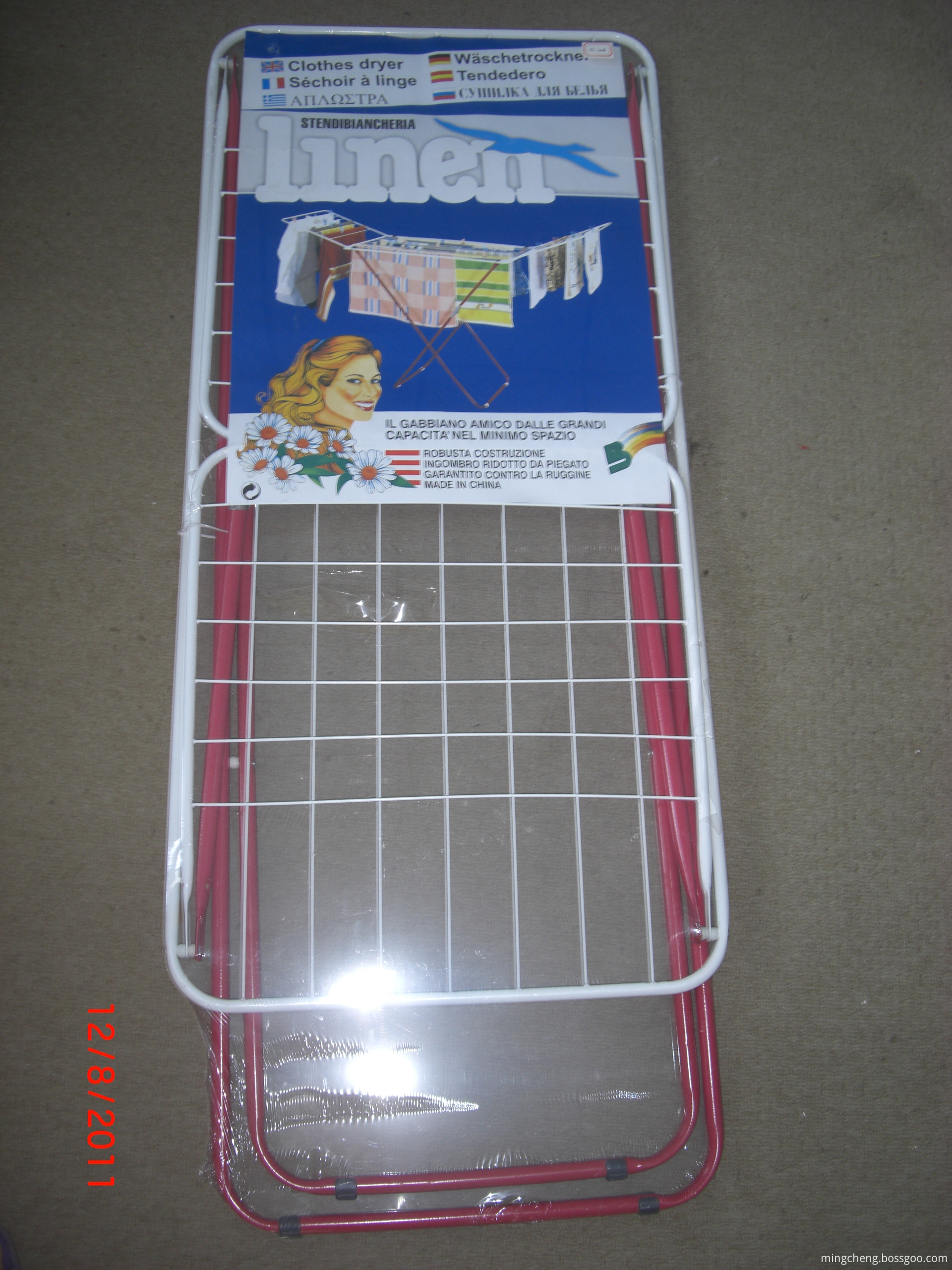 Stainless steel folding drying rack