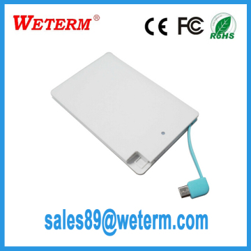 Wholesale credit card super slim wireless 2200 2600 mAH power bank