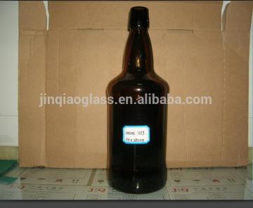 1000ml amber glass liqueur bottle