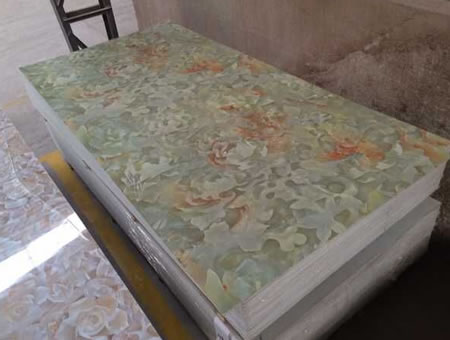 standard 1220x2440mm pvc marble sheet