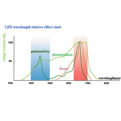 La planta de alta potencia 300W LED crece la luz