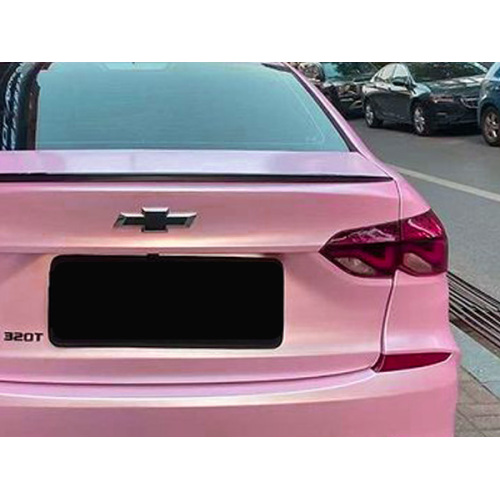 Szatén fém hercegnő rózsaszín autó csomagolva vinil